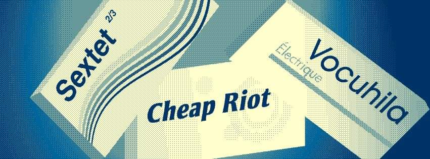 Visuel concert avec Electric Vocuhila et Cheap Riot