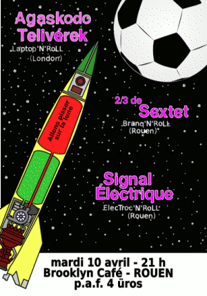 flyer concert avec Signal Electrique et Agaskodo Teliverek