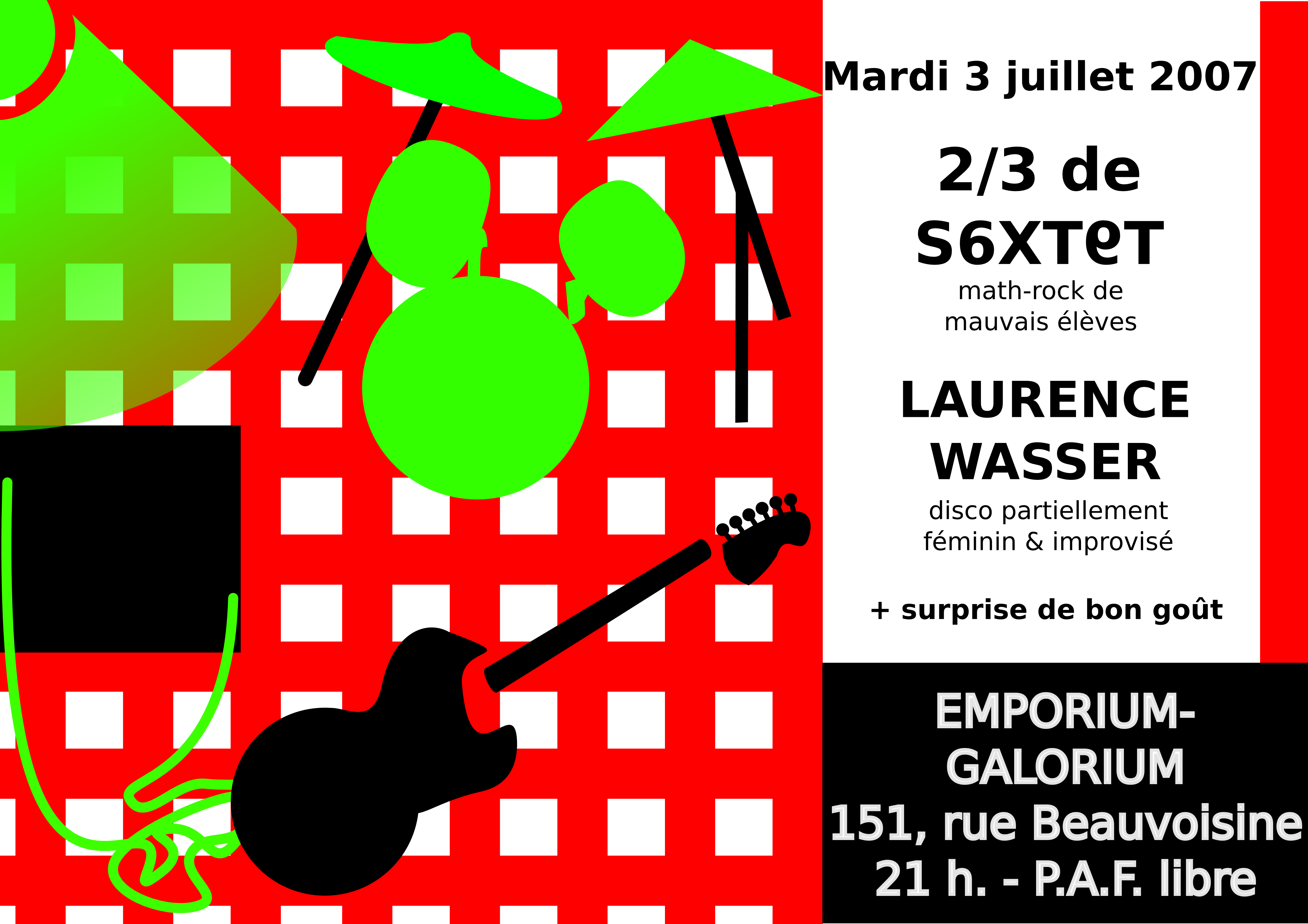 flyer concert avec Laurence Wasser